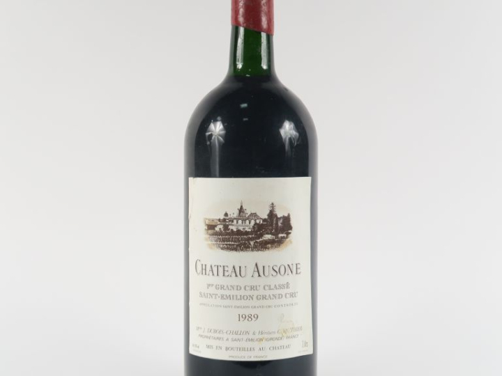 1 DOUBLE MAGNUM (3 L) CHÂTEAU AUSONE 1er GCC ST ÉMILION - 1989 - CASPS