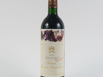 Vente aux enchères 1 BOUTEILLE CHÂTEAU MOUTON ROTHSCHILD 1er GCC PAUILLAC - 1992