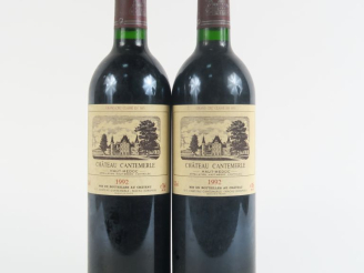 Vente aux enchères 2 BOUTEILLES CHÂTEAU CANTEMERLE GCC HAUT MÉDOC - 1992