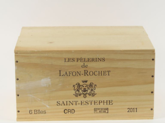 Vente aux enchères 6 BOUTEILLES LES PÈLERINS DE LAFON ROCHET ST ESTEPHE - 2011- CBO