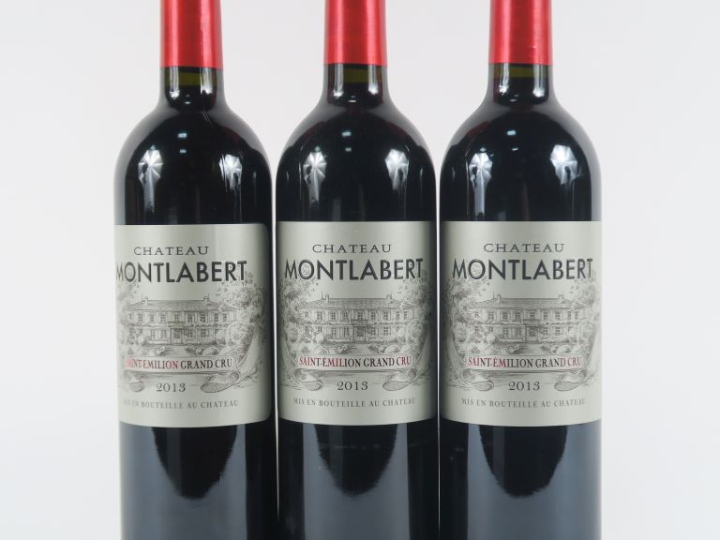 3 BOUTEILLES CHÂTEAU MONTLABERT GC ST ÉMILION - 2013
