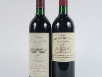 Vente aux enchères 2 BOUTEILLES : 1 CHÂTEAU DE SALES POMEROL 1996 - 1 CHÂTEAU PEYRE LEBAD