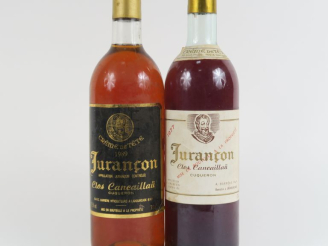 Vente aux enchères 2 BOUTEILLES JURANCON CLOS CANCAILLAÜ 'CRÈME DE TÊTE' : 1 de 1977 BG -