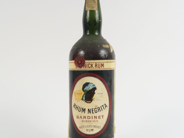 1 VIEILLE BOUTEILLE (1 L) RHUM NEGRITA 'OLD NICK RUM' - BS