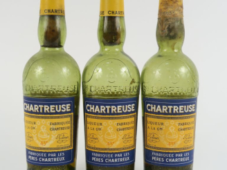 Vente aux enchères 3 BOUTEILLES (37,5 CL) CHARTREUSE JAUNE PÉRIODE 1956-1964 - VIDANGES/2
