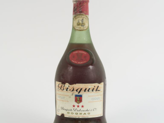 Vente aux enchères 1 VIEILLE BOUTEILLE COGNAC BISQUIT *** - ETLA