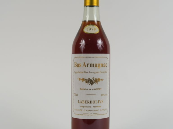 1 BOUTEILLE BAS ARMAGNAC LABERDOLIVE 'DOMAINE DE JAURREY' 46° - 1979