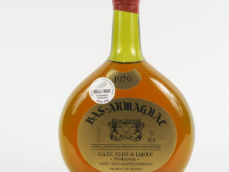 Vente aux enchères 1 BOUTEILLE BAS ARMAGNAC CLAVÉ DE LABOUC 46° - 1979