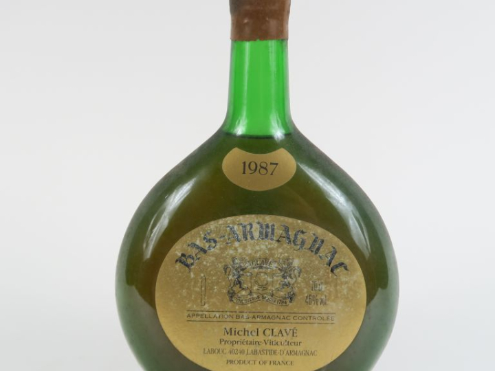 1 BOUTEILLE BAS ARMAGNAC MICHEL CLAVÉ 46° - 1987