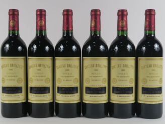 Vente aux enchères 6 BOUTEILLES CHÂTEAU BRILLETTE CB MOULIS - 1995 - CBO