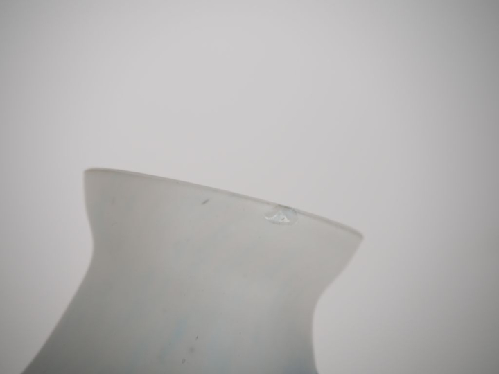 DELATTE à Nancy.  Vase en verre à décor gravé en camée et à l'acide de