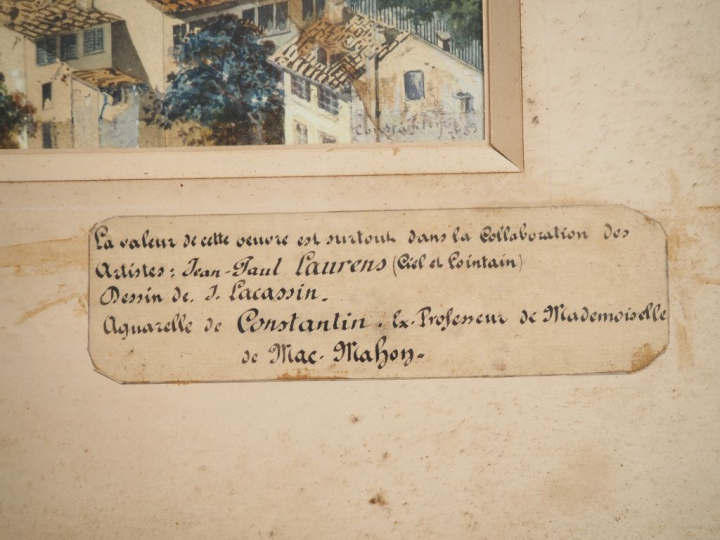Ecole toulousaine fin XIXème Oeuvre commune de Jean Paul Laurens, Gill