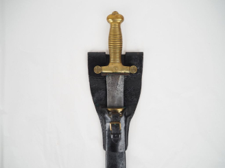 Vente aux enchères Glaive d’infanterie modèle 1831.  Poignée en bronze, à deux quillons d