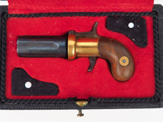 Vente aux enchères Revolver poivrière Pepperbox, à broche.  Bloc de six canons, bleuis. C