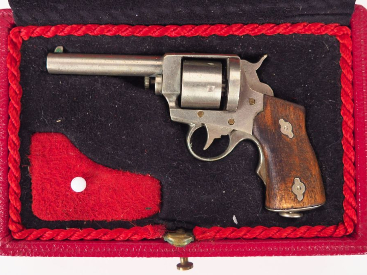 Revolver Lefaucheux de marine modèle 1870 miniature Plaquettes de cros