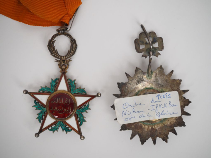 MAROC – TUNISIE  -Commandeur de l’ordre du Ouissam Alaouite (Maroc). E