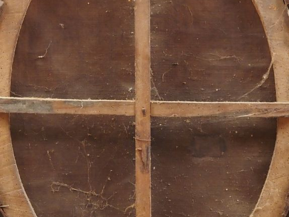 Ecole française XVIIIème. "Portrait d'homme à la lavallière blanche et