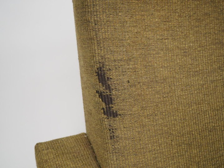 René Jean CAILLETTE.  Paire de fauteuils en métal laqué, garniture de 