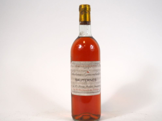 Vente aux enchères 1 BOUTEILLE CHÂTEAU GUIMBALET SAUTERNES - 1975 - BG/ELA