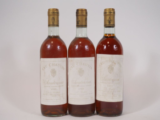 Vente aux enchères 3 BOUTEILLES CRU CHAUVIN SAUTERNES - 1980 - EF