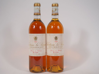 Vente aux enchères 2 BOUTEILLES CHÂTEAU LA RAME STE CROIX DU MONT - 1989