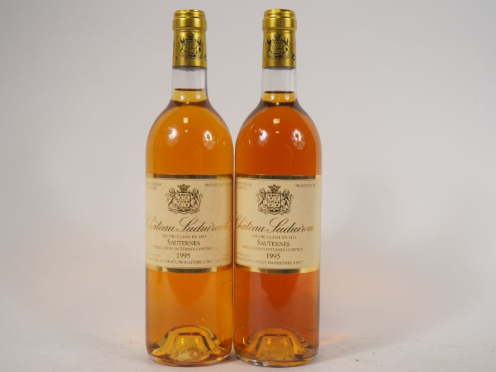 2 BOUTEILLES CHÂTEAU SUDUIRAUT 1er CC SAUTERNES - 1995