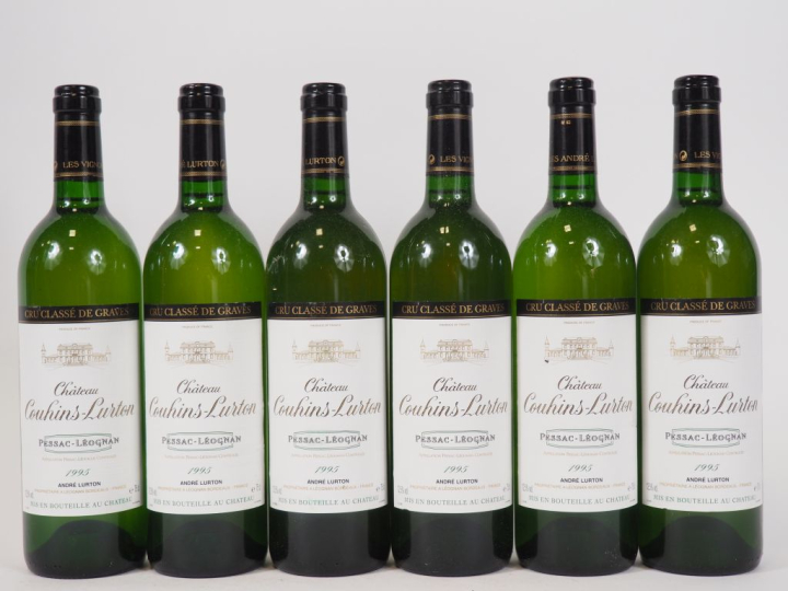 6 BOUTEILLES CHÂTEAU COUHINS LURTON CC GRAVES - 1995 