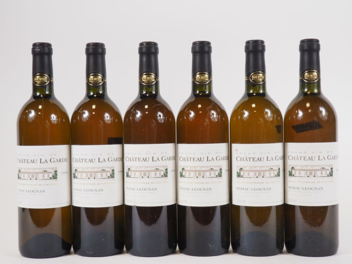 6 BOUTEILLES CHÂTEAU LA GARDE GRAVES - 1996
