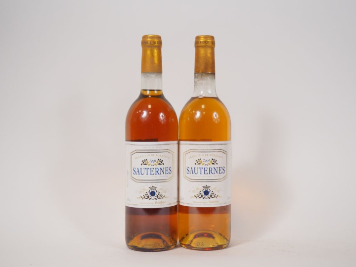 2 BOUTEILLES MAISON JOHANES BOUBÉE SAUTERNES - 2001