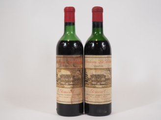 Vente aux enchères 2 BOUTEILLES CHÂTEAU LA POINTE POMEROL - 1958 - MEP-BEP/ET