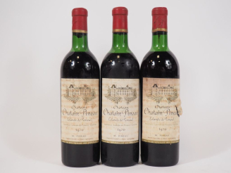 Vente aux enchères 3 BOUTEILLES CHÂTEAU CHATAIN PINEAU LALANDE DE POMMEROL - 1970 - 1 LB/