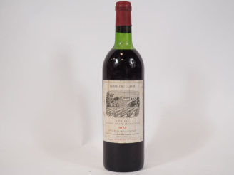 Vente aux enchères 1 BOUTEILLE CHÂTEAU DUHART MILON GCC PAUILLAC - 1973 - LB-HEP/BOUCHON 