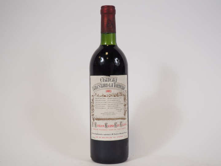 1 BOUTEILLE CHÂTEAU BALESTARD LA TONNELLE GCC ST EMILION - 1983 - BG