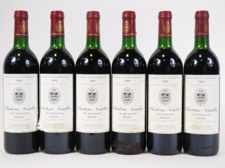 Vente aux enchères 6 BOUTEILLES CHÂTEAU NOAILLAC CB MÉDOC - 1989 - 3 BG/3 LB