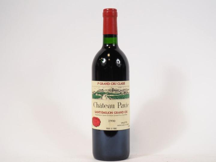 1 BOUTEILLLE CHÂTEAU PAVIE 1er GCC ST ÉMILION - 1990