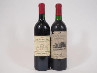 Vente aux enchères 2 BOUTEILLES POMEROL de 1990 : 1 CHÂTEAU DE SALES - 1 CHÂTEAU L'ENCLOS