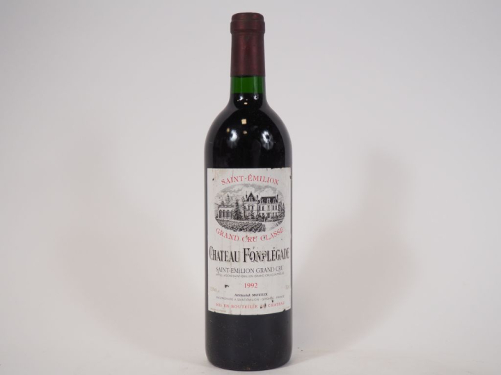 1 BOUTEILLE CHÂTEAU FONPLÉGADE GCC ST EMILION GCC - 1992 - ELA