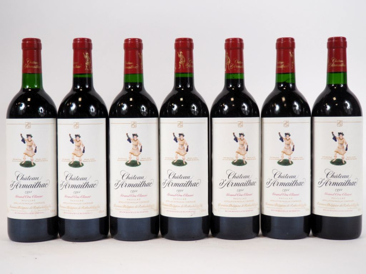 7 BOUTEILLES CHÂTEAU D'ARMAILHAC GCC PAUILLAC - 1994