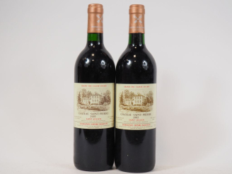 Vente aux enchères 2 BOUTEILLES CHÂTEAU ST PIERRE GCC ST JULIEN - 1995