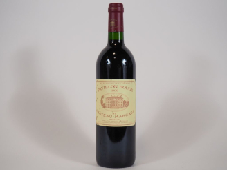 Vente aux enchères 1 BOUTEILLE PAVILLON ROUGE DU CHÂTEAU MARGAUX  - 1996