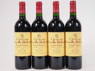 Vente aux enchères 4 BOUTEILLES CHÂTEAU LÉOVILLE POYFERRÉ GCC ST JULIEN - 1996