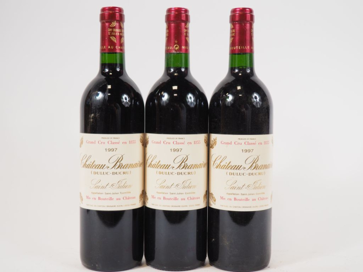 3 BOUTEILLES CHÂTEAU BRANAIRE GCC ST JULIEN - 1997