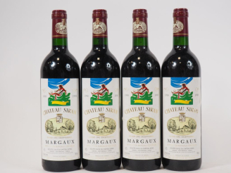 Vente aux enchères 4 BOUTEILLES CHÂTEAU SIRAN MARGAUX - 1998