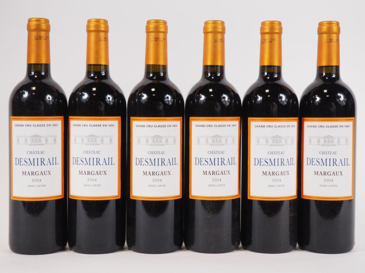 6 BOUTEILLES CHÂTEAU DESMIRAIL GCC MARGAUX - 2004 - CBO