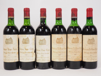 Vente aux enchères 6 BOUTEILLES CHÂTEAU LA TOUR CALON MONTAGNE ST EMILION : 2 de 1970 HEP