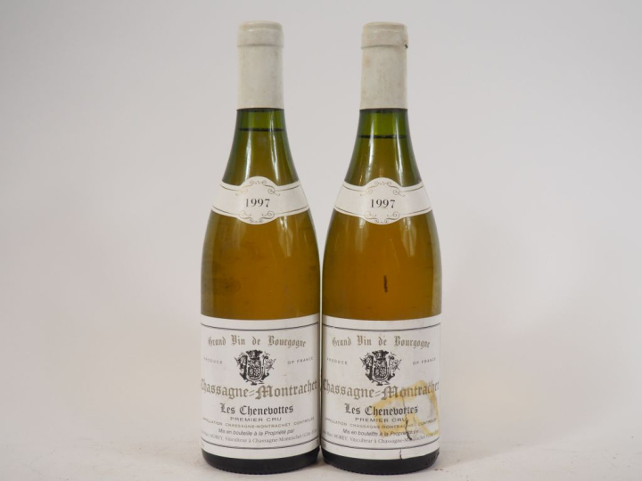 2 BOUTEILLES CHASSAGNE MONTRACHET 1er CRU 'LES CHENEVOTTES' J.M. MOREY
