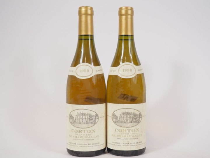 2 BOUTEILLES CORTON GC 'LE CHARLEMAGNE' FONTAINE CHANDON DE BRIAILLES 