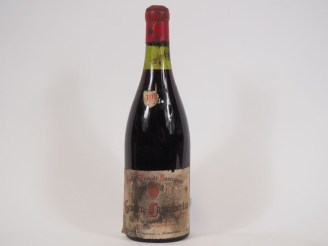 Vente aux enchères 1 BOUTEILLE GEVREY CHAMBERTIN G. PRIEUR - 1950 - 3,5 CM/ETA/COLERETTE 