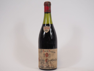 Vente aux enchères 1 BOUTEILLE GEVREY CHAMBERTIN G. PRIEUR - 1950 - 5 CM/ETA/CAPS CORRODÉ