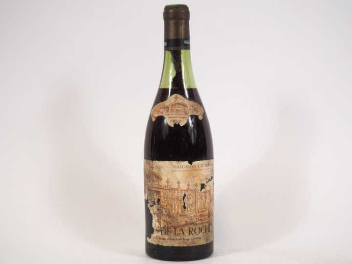 1 BOUTEILLE CLOS DE LA ROCHE NAIGEON CHAUVAU - 1959 - 4,5 CM/ETA